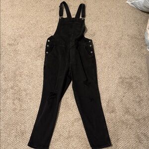 Old Navy Black Women's Denim Overalls